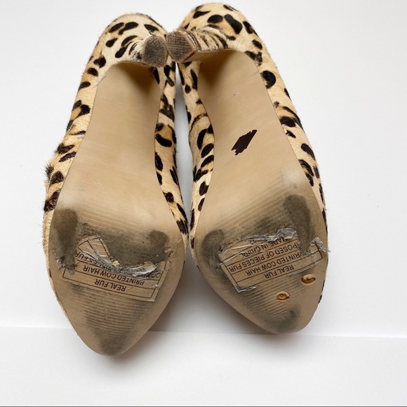 Steve Madden DejaVu leopard pony platform pumps pinup rockabilly - Picture 5 of 7